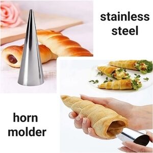 5/pcs stainless steel horn molder set